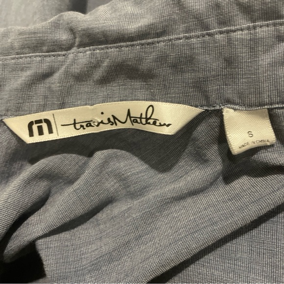 Travis Mathew - Signature Blue Button Down Shirt- Small - Picture 7 of 7